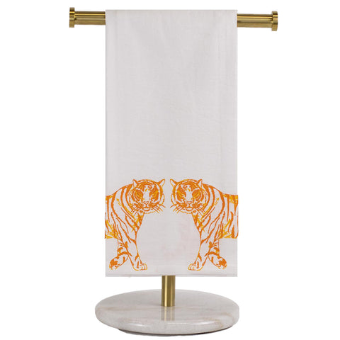 Orange Tiger Hand Towel