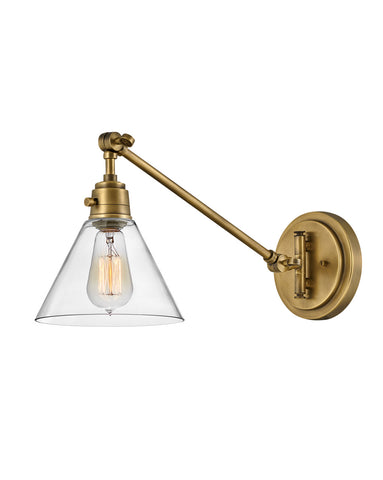 Hinkley Adjustable Brass Wall Sconce  *LOCAL PICK UP ONLY*