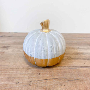 Gold Leaf 4" Pumpkin