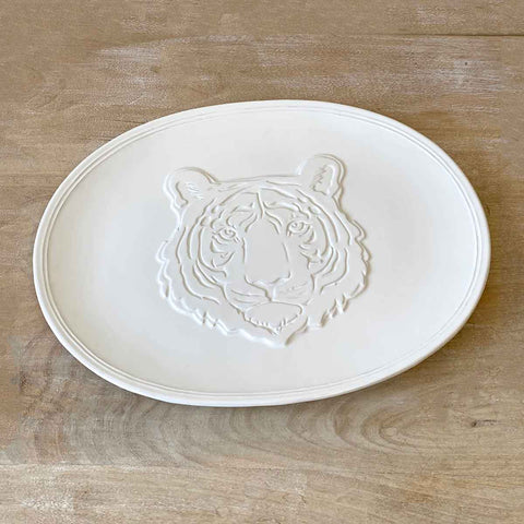 Tiger Embossed Platter