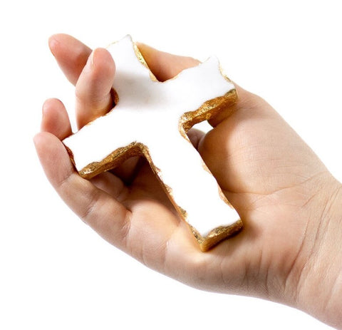 Marble and Gold Prayer Cross