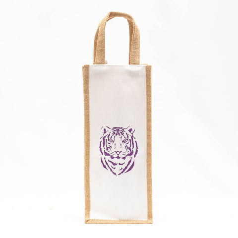 Purple Tiger Wine Bag