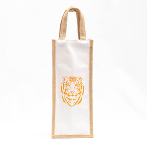 Orange Tiger Wine Bag