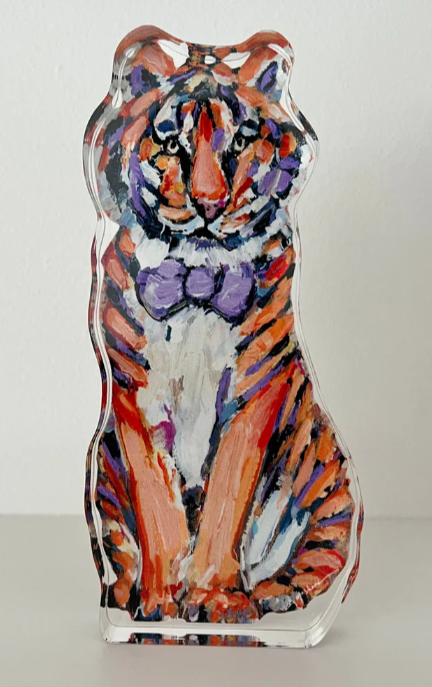 Clemson Tiger Acrylic Art Piece