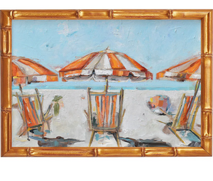 Good Day by The Painted Katie in Gold Bamboo Frame