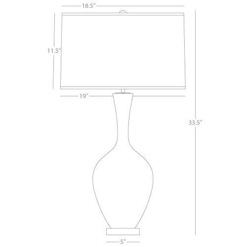 33.5"H Pink Table Lamp with Acrylic Base  *LOCAL PICK UP ONLY*