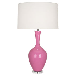 33.5"H Pink Table Lamp with Acrylic Base  *LOCAL PICK UP ONLY*