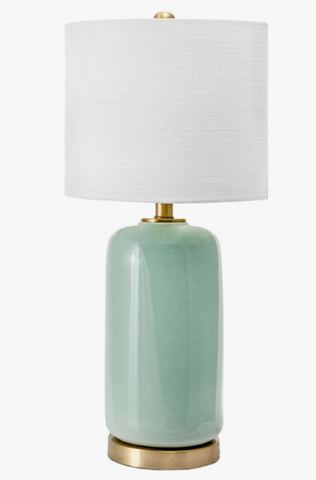 26" Green Ceramic Table Lamp  *LOCAL PICK UP ONLY*