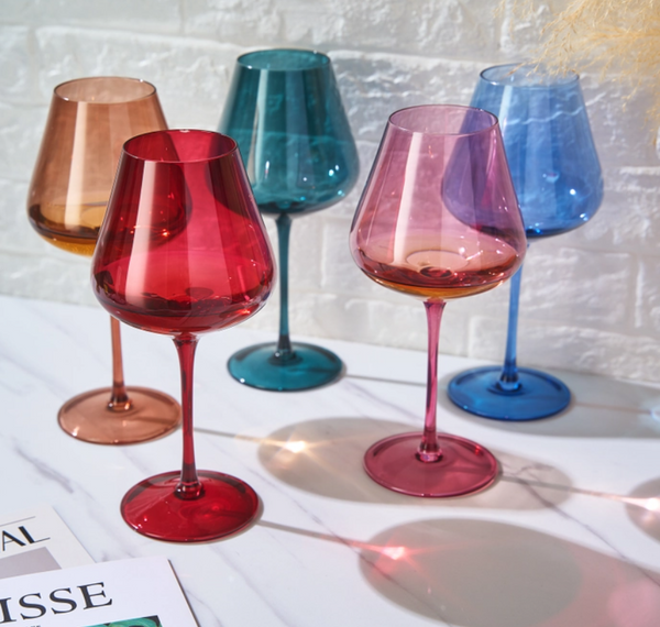 20oz Colored Wine Glass, 5 Colors