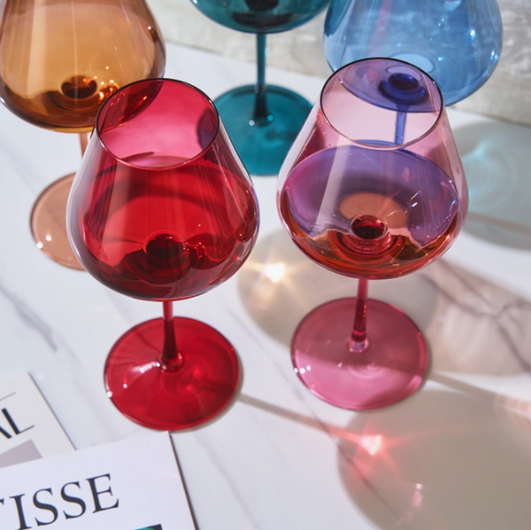 20oz Colored Wine Glass, 5 Colors