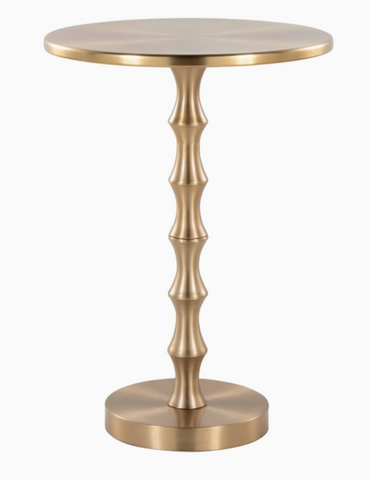 Brass Accent Drink Table  *LOCAL PICK UP ONLY*