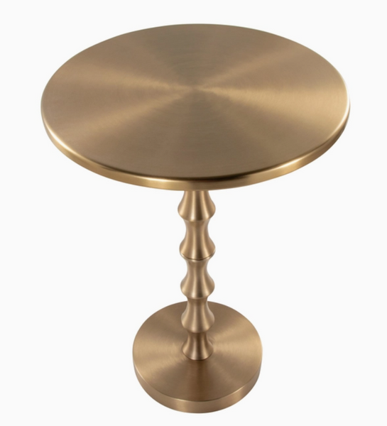 Brass Accent Drink Table  *LOCAL PICK UP ONLY*