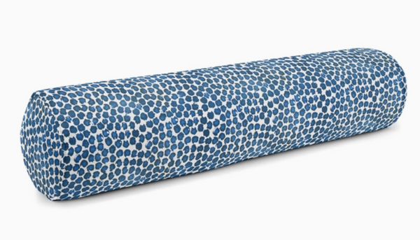 Blue Leopard Bolster Pillow, 36"  *LOCAL PICK UP ONLY*