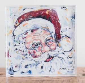 Jolly Santa Acrylic Block