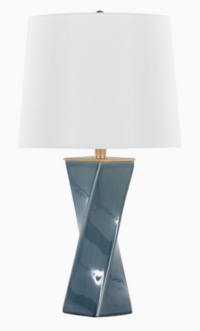 27" Blue Table Lamp  *LOCAL PICK UP ONLY*