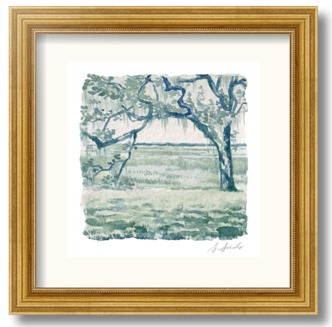 "On the Bluff" Framed Art Print