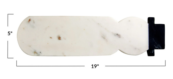 Marble Snowman Shaped Cheese/Cutting Board