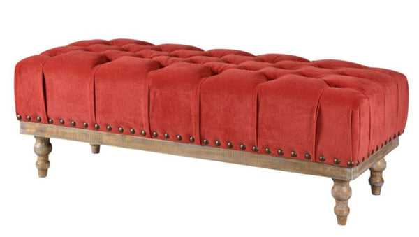 Tufted Bench with nail heads *LOCAL PICK UP ONLY*